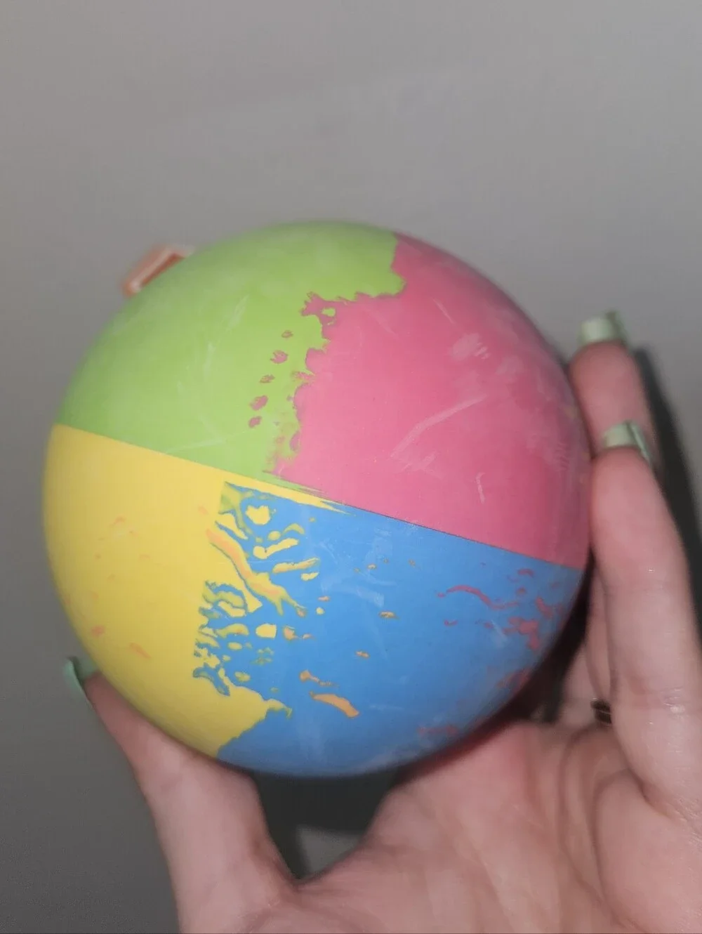 NWT Nerf Super Bounce Tie-Dye Multicolor Rubber Dog Ball For Play